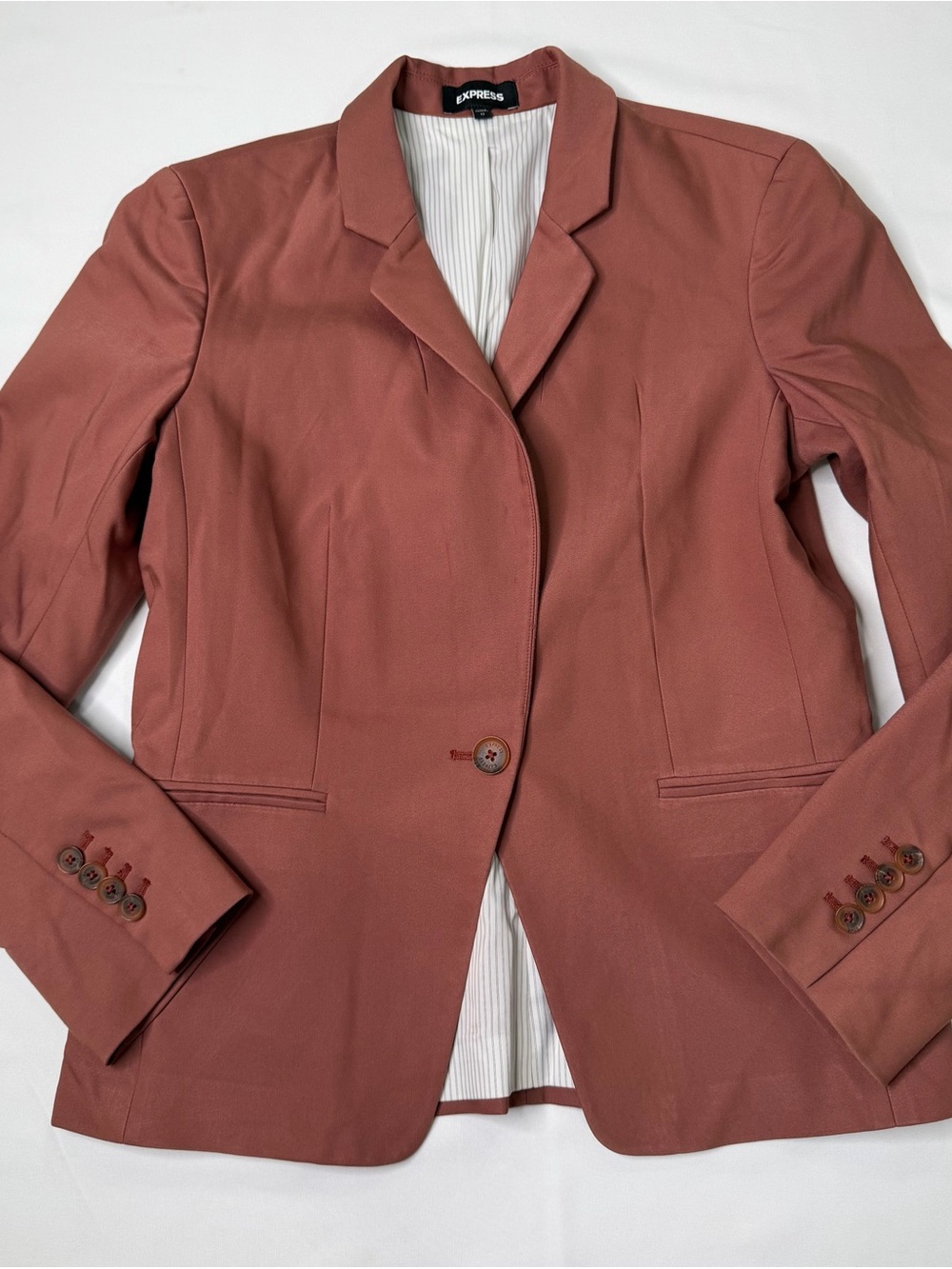 Express Women's Rosewood Single-Button Blazer